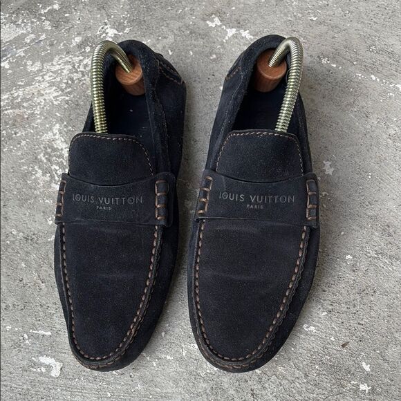 Louis Vuitton suede moccasin, driving shoes